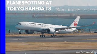 Plane spotting at Tokyo Haneda International Airport Terminal 3 [upl. by Hausner450]