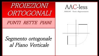 Proiezione ortogonale di un segmento ortogonale al PV [upl. by Herv]