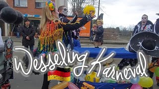 Wesseling Karneval Sonntagszug  Sunday Carnival  Germany [upl. by Ynnavoig]