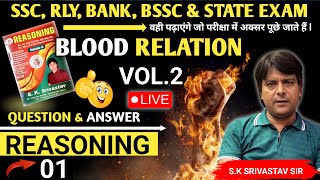 🔴🔴BLOOD RELATION VOL2 DISCUSSION srivastavcampus01forall [upl. by Ahseat]