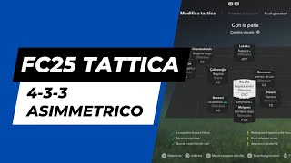 433 Asimmetrico  FC25 Tattica 2 [upl. by Pavior286]