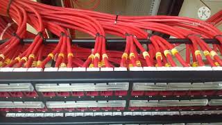 patch panel work cat6 cable t568B connectionUAE Electrical [upl. by Annayi]