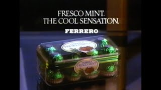 Ferrero Roche Fresco Mint  The Cool Sensation Advert  1992 [upl. by Anilev]