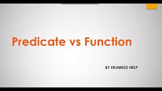 Java 8 Predicate vs Function [upl. by Robillard]