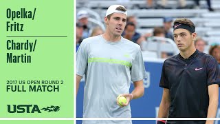 OpelkaFritz vs ChardyMartin Full Match  2017 US Open Round 2 [upl. by Aicats888]