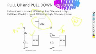 Pull Up and Pull Down Resistors  8051 Lecture Series [upl. by Robbins]