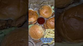 zinger burger KFC short foodle cooking fypyoutube foryou [upl. by Ateekahs]