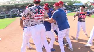 Cubs WalkOff Beloit on Swoops Retirement Day [upl. by Ygiaf]