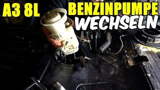 AUDI A3 8L KRAFTSTOFFPUMPE WECHSELN  AUSBAUEN TUTORIAL  ANLEITUNG  BENZINPUMPE [upl. by Camile151]