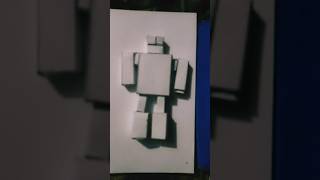 Structure of a simple robot how to make a robot paper robot🤖 dharwalart [upl. by Luapnhoj]