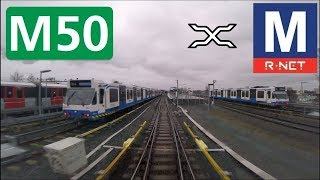 🚇 GVB Rnet Amsterdam Metrolijn 50 Cabinerit Gein  Isolatorweg Drivers view POV 2019 [upl. by Jerald]