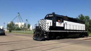 Alberta Prairie Switcher  Stettler AB  June 28th 2021 [upl. by Enylodnewg]