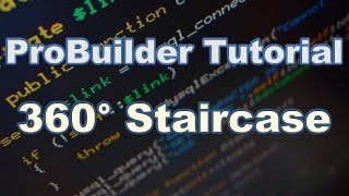 Tutorial ProBuilder 360 Spiral Staircase Giveaway Winner Announced [upl. by Tamis91]