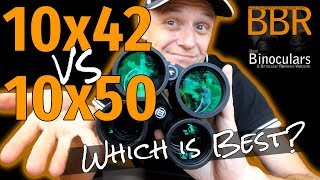 10x42 vs 10x50 Binoculars  Which is Best [upl. by Gnilrac]