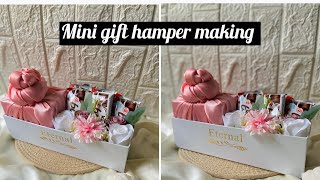 Simple amp cute birthday hamper making  Anniversary gift box  full tutorial  mubiirshuart [upl. by Ahtanaram]