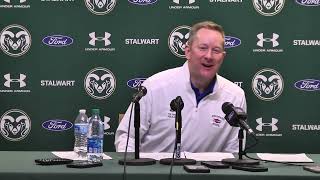 Colorado State Basketball M Niko Medved PostGame San Diego State [upl. by Alisen474]