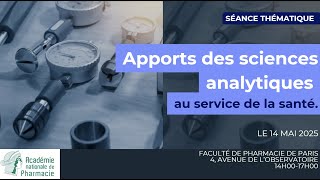 Apport des sciences analytiques au service de la santé [upl. by Anoel51]