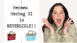 Hermes Herbag 31 is REVERSIBLE 😱😱 Demonstration 2 in 1 Hermes Bag Sellier and Retourne [upl. by Aleak994]