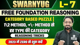 Category Based Puzzle  1\2 method \ Method  Reasoning by Puneet Sir  Bank Exams [upl. by Bruckner665]