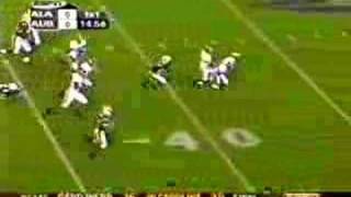 Auburn vs Alabama Carnell Williams TD 1st Play [upl. by Woodley]