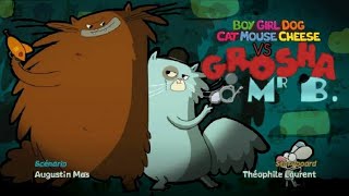 Boy Girl Dog Cat Mouse CheeseGrosha amp Mr B Theme Song English version [upl. by Jola]