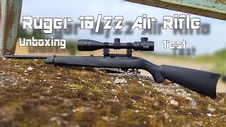 Ruger 1022 Co2Gewehr 45mm Diabolo UnboxingTest  HD  GermanDeutsch [upl. by Vaden]