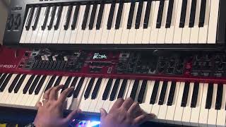 Tu Presencia Dianette Méndez Cover Piano Nord Stage 3 Big Sky Strymon [upl. by Annaxor]