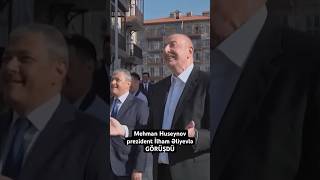 Prezident İlham Əliyev bloger Mehman Huseynovla görüşüb Mehman prezidentə yeni əsəri göstərib [upl. by Naasar256]