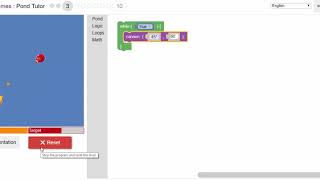 Blockly Games  Pond Tutor  Level 3 [upl. by Meid]