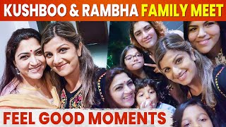 Friendship Goals ❤️ Kushboo Family Meets Rambha Family [upl. by Kettie368]