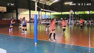 2 Set Movfit Cariru X ACIC Feminino Sub 17 Super Copa de Base 2024 [upl. by Barnard]