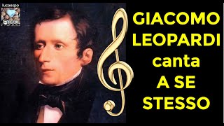 Giacomo Leopardi A sè stesso  Leopardi italian poet  lucaespo 𝄞 ♫ ♪♪ 🎸 [upl. by Balthasar336]