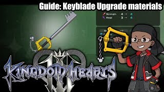 Kingdom Hearts 3  Where to find Keyblade Upgrade materials [upl. by Orfurd583]