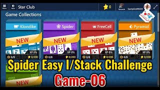 Star ClubSpiderEasy IGame No 06 Microsoft Solitaire [upl. by Narton434]