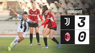 HIGHLIGHTS SERIE A  Juventus Women 30 Milan  Girelli Caruso amp Cantore Goals [upl. by Ailgna]