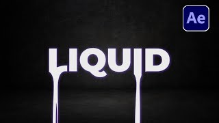 After Effects Dripping Liquid Effect [upl. by Junno]