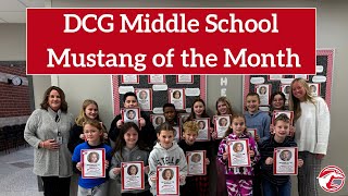 DCG Middle School Mustangs of the Month  November [upl. by Hugues]