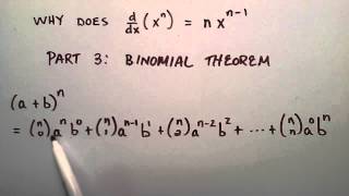 What is the Binomial Theorem  Why Does ddx xn  nxn1  Part 3 [upl. by Gildea]