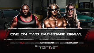 WWE13  Mark Henry vs Edge amp Christian  Backstage Brawl [upl. by Bronny]