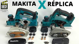 PLAINA ORIGINAL MAKITA E PLAINA CHINESA RÉPLICA MAKITA DKP180Z [upl. by Attennek577]