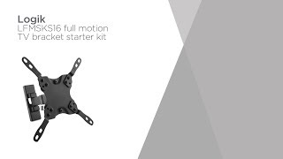 Logik LFMSKS16 Full Motion TV Bracket Starter Kit  Product Overview  Currys PC World [upl. by Yeliw566]