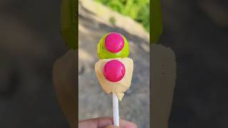 Lemonade flavour lollipop amp baby choco gems shorts lollipop candy [upl. by Skier80]