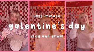 lastminute galentine’s party  grwm  vlog  vlogsbytess [upl. by Guimar]