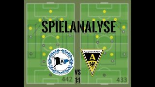 Spielanalyse DSC Arminia Bielefeld vs Alemannia Aachen  3 Liga 12Spieltag [upl. by Asit]