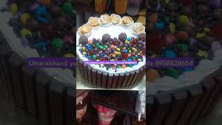 Kit Cat cake new design with flowers viral ytshorts youtuber [upl. by Atinel]