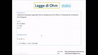 La Legge di Ohm spiegata in pochi secondi [upl. by Kirit]