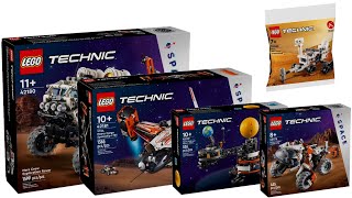 All LEGO Technic Space sets 2024 CompilationCollection Speed Build [upl. by Cilo45]