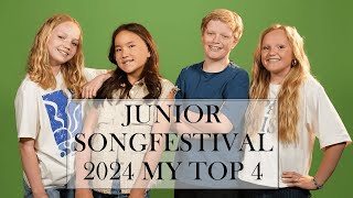 Junior Songfestival 2024 My Top 4 Netherlands [upl. by Chrotoem]