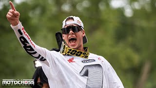 Pro Motocross 450 Class Highlights  Ironman National 2023 [upl. by Maryl636]