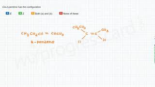 Cis2pentene has the configuration [upl. by Sylvan897]